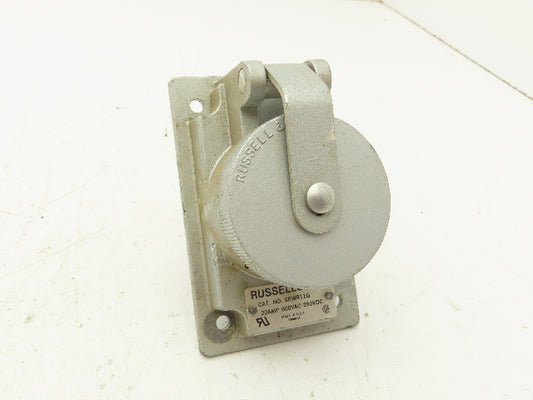 Russellstoll SKWR11G Circuit Breaker Pin and Sleeve Receptacle 20A 600V
