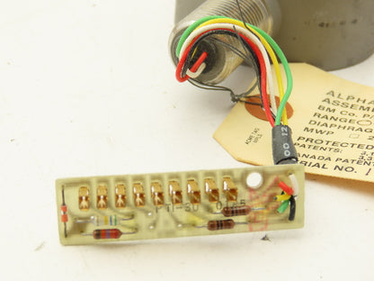 Rosemount 6628144A52 Alphaline Pressure Transmitter 0-750" H2O Range