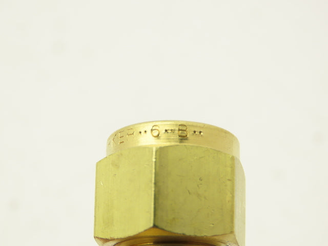 Parker 6-4 HBZ-B Brass Reducing Union 1/4" Tube x 3/8" Tube Box OF 20