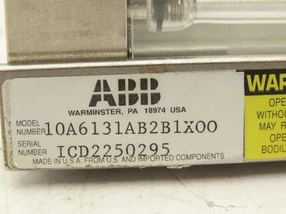 ABB 10A6131AB2B1XOO Global Purgemaster 250PSIG @ 121°C 250°F 1720 Kpa 1/4" Npt