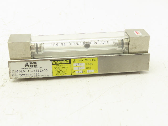 ABB 10A6131AB2B1XOO Global Purgemaster 250PSIG @ 121°C 250°F 1720 Kpa 1/4" Npt