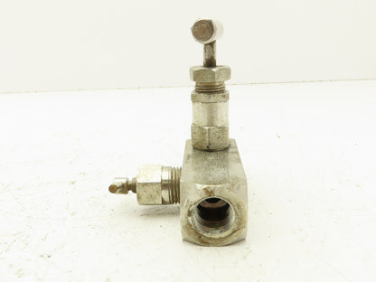 Hex Valve HB501U4131412 Block Bleed Needle Valve 6980PSIG Stainless Steel