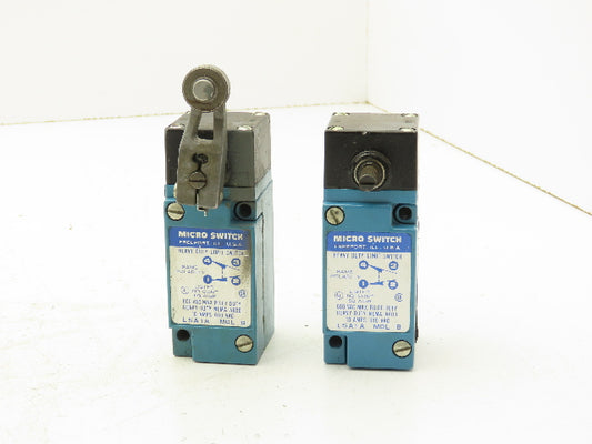 Micro Switch LSA1A MDL B Heavy Duty Limit Switch 600V 10A Lot of 2