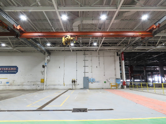 Cleveland Tramrail 3 Ton Underhung Bridge Crane 45' 10" Span Acco Wright Hoist