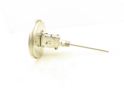 Ashcroft Dial Thermometer 0-250°F 5" Gauge 6" Stem Adjustable