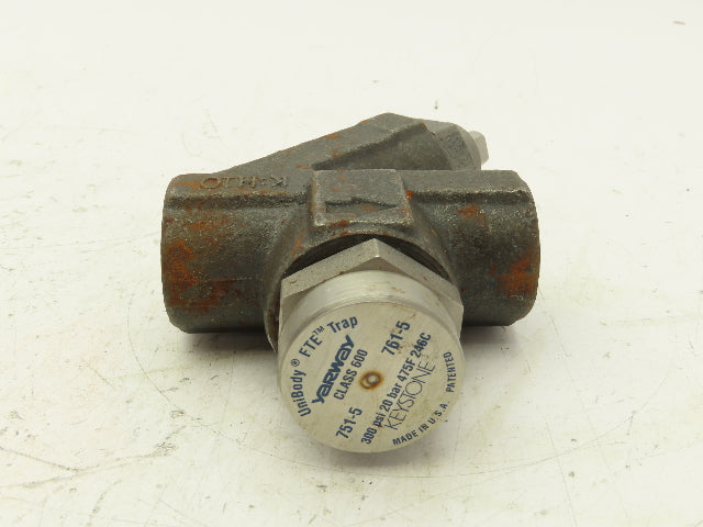 Yarway 761-5 Unibody FTE Steam Trap Valve 3/4" NPT 300 PSI