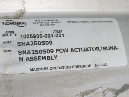 Flowserve SNA250S09 Automax Pneumatic Valve Actuator Indicator 6" 300PSI