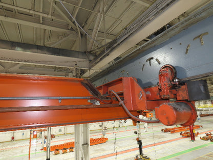 Cleveland Tramrail P&H 3 Ton Single Girder Underhung Bridge Crane 45' 10" Span