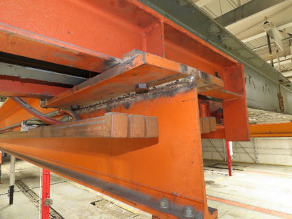 Cleveland Tramrail P&H 3 Ton Single Girder Underhung Bridge Crane 45' 10" Span