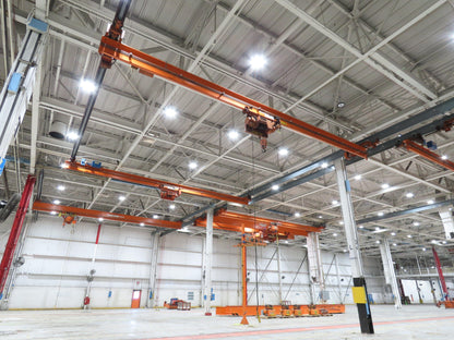 Cleveland Tramrail P&H 3 Ton Single Girder Underhung Bridge Crane 41' Span