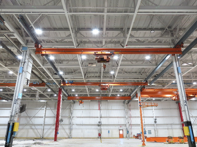 Cleveland Tramrail P&H 3 Ton Single Girder Underhung Bridge Crane 41' Span