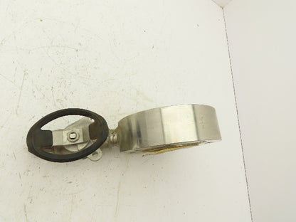 TBV FRM-20 Stainless Steel 2" ANSI Class 300 TEE 2x2x1/2" Pipe Flange Valve