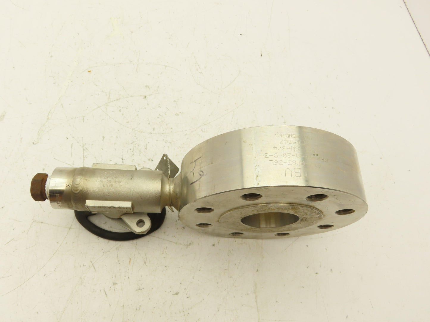 TBV FRM-20 Stainless Steel 2" ANSI Class 300 TEE 2x2x1/2" Pipe Flange Valve