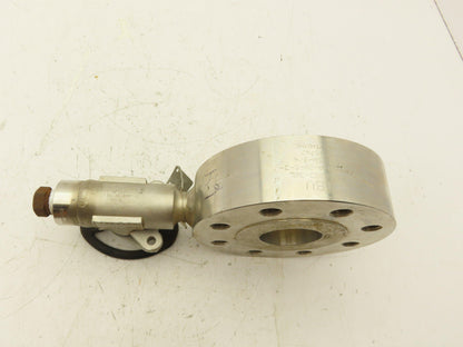TBV FRM-20 Stainless Steel 2" ANSI Class 300 TEE 2x2x1/2" Pipe Flange Valve