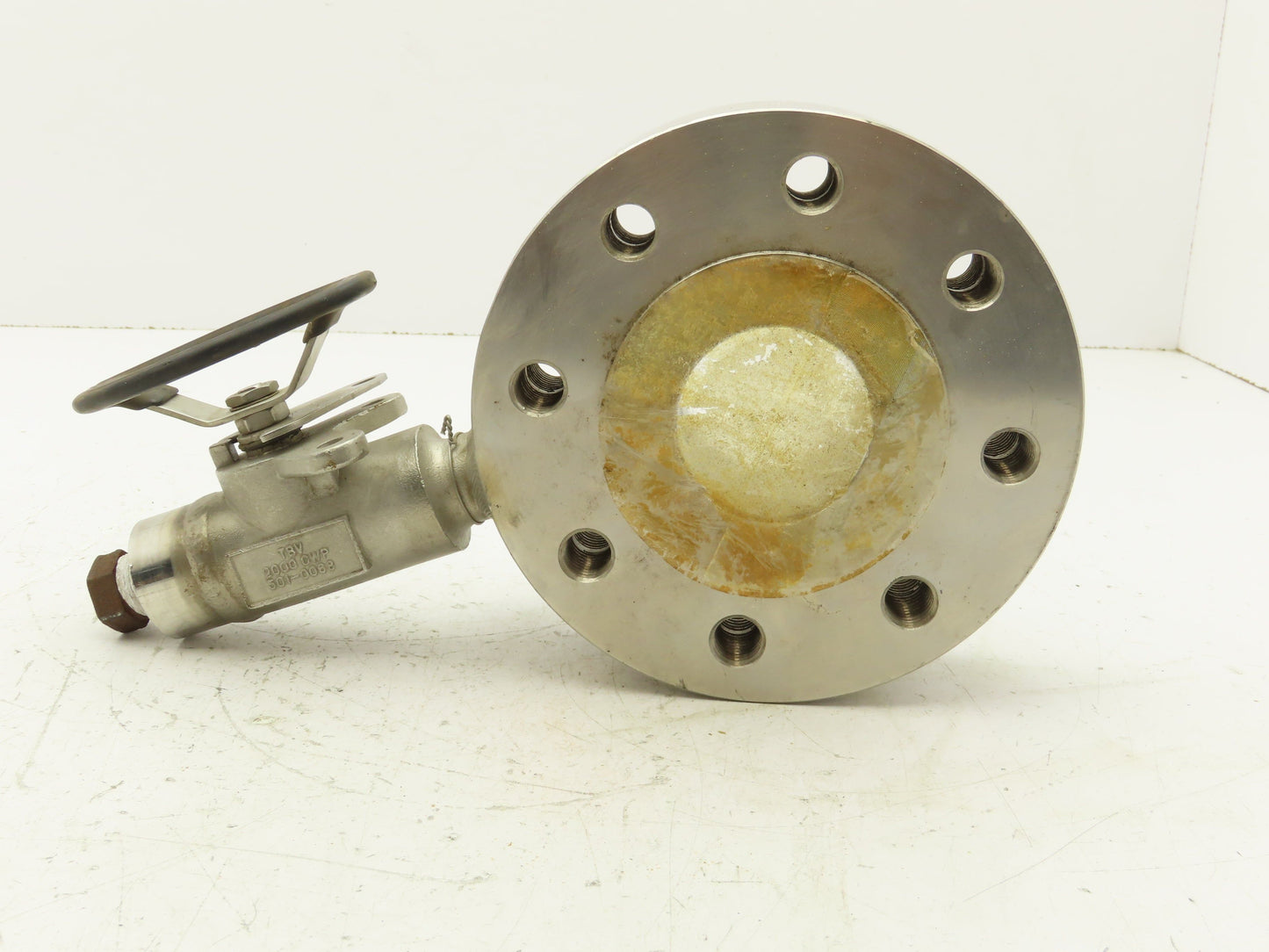 TBV FRM-20 Stainless Steel 2" ANSI Class 300 TEE 2x2x1/2" Pipe Flange Valve