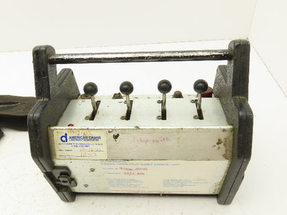 Telemotive LTX Crane Hoist Radio Remote Control 4 Lever 2 Button Model RS8020
