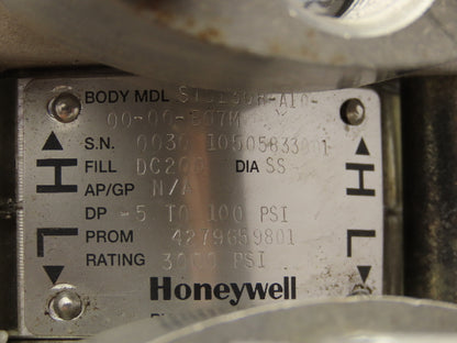 Honeywell ST3000 Smart Pressure Transmitter 0-30 PSI Ambient -40 To 93°C 1/2"Npt