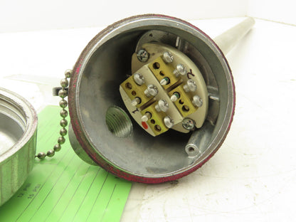 Athena Tudor Sensors Dual Thermocouple Sensor 0-2200°F 17-3/4" Probe 3/4" Npt