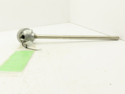 Athena Tudor Sensors Dual Thermocouple Sensor 0-2200°F 17-3/4" Probe 3/4" Npt