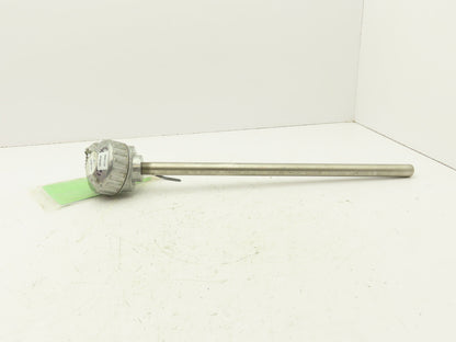 Athena Tudor Sensors Dual Thermocouple Sensor 0-2200°F 17-3/4" Probe 3/4" Npt