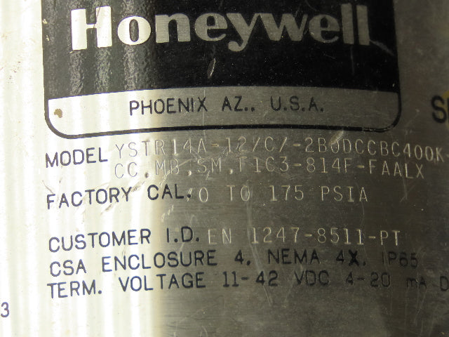 Honeywell YSTR14A ST3000 Smart Transmitter Diaphragm Seal 1/2" NPT