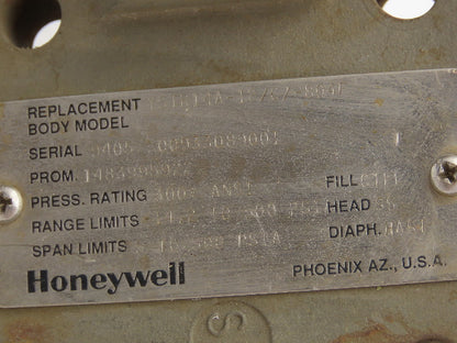 Honeywell YSTR14A ST3000 Smart Transmitter Diaphragm Seal 1/2" NPT