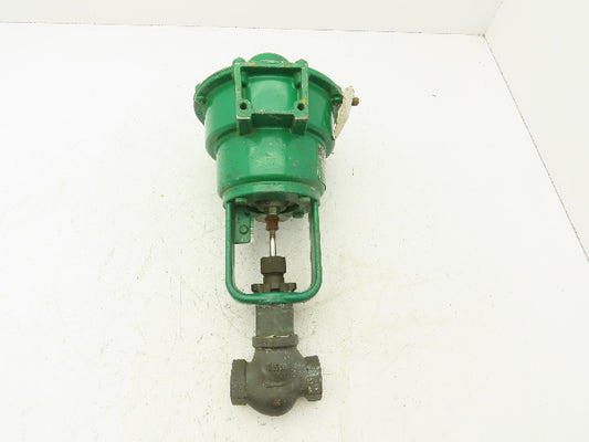 Fisher 513GS Pneumatic Diaphragm Actuator Control Valve 1/2" NPT Bronze 3-15 PSI