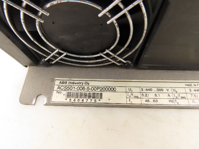 ABB ACS501-006-5-00P200000 Adjustable Frequency Drive VFD 480V 3Ph 5Hp