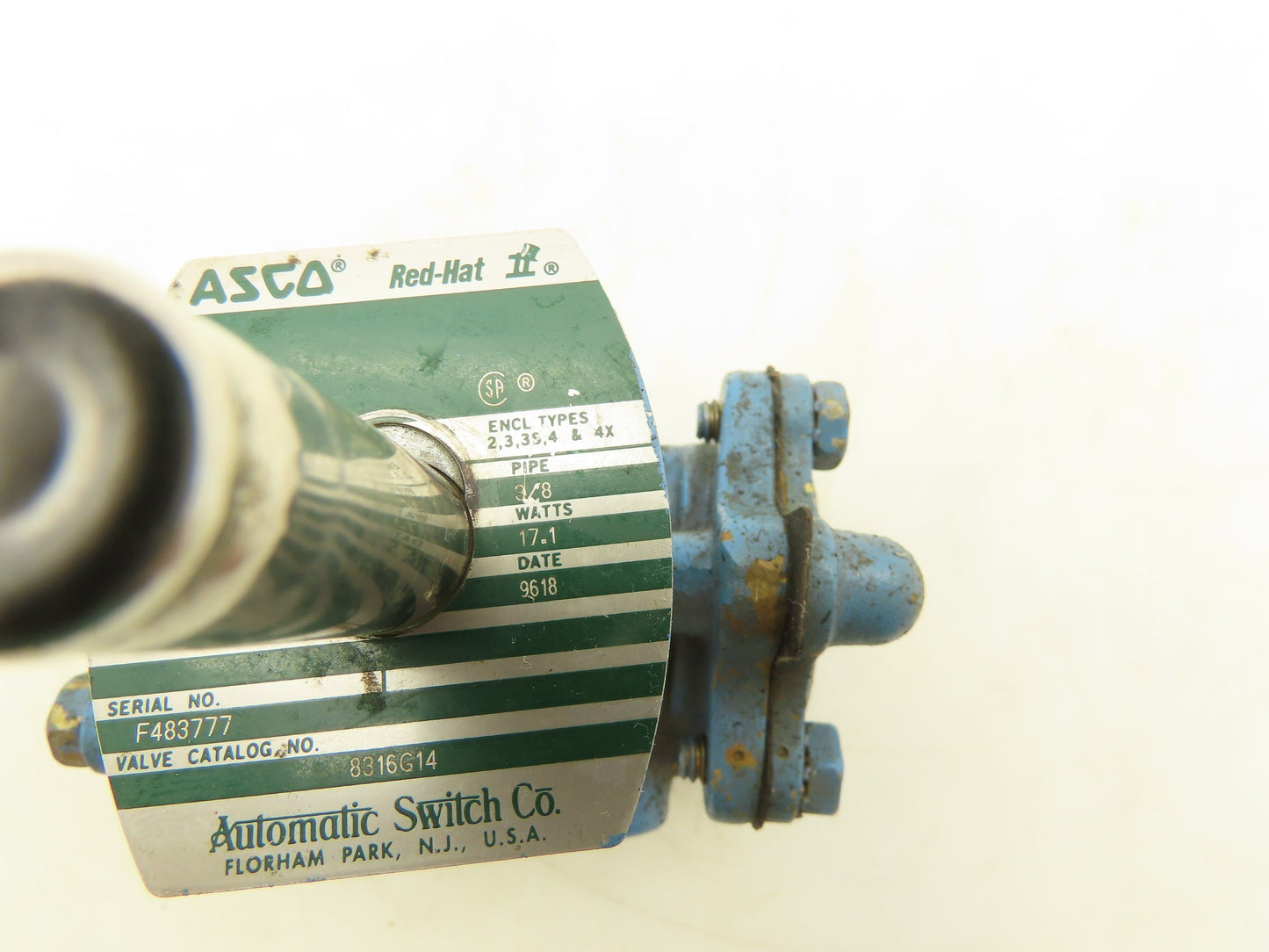 Asco 8316G14 Red-Hat II 3-Way Solenoid Valve 3/8" NPT