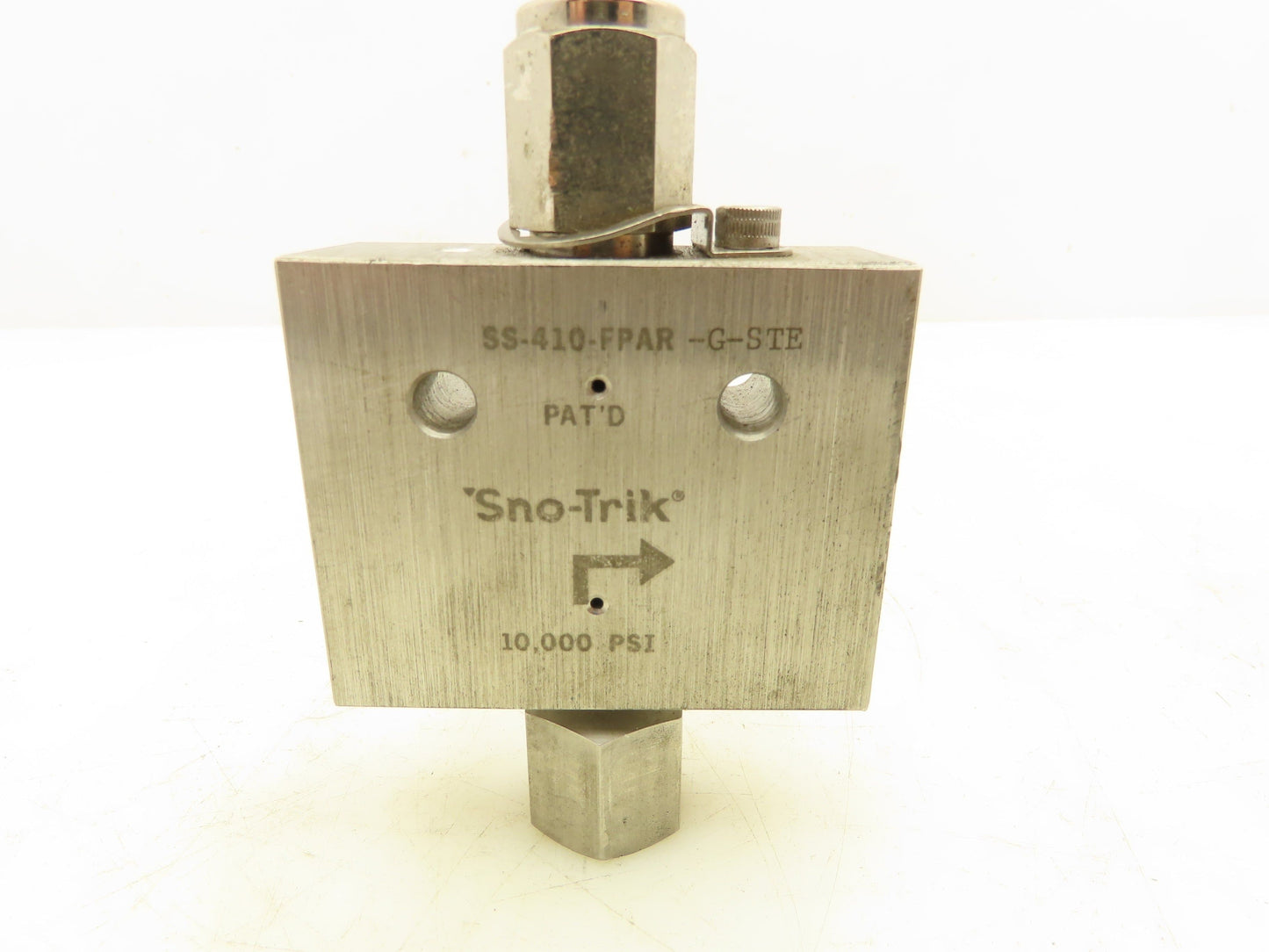 Sno-Trik SS-410-FPAR-G-STE Stainless High Pressure Angle-Pattern Needle Valve