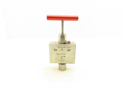 Sno-Trik SS-410-FPAR-G-STE Stainless High Pressure Angle-Pattern Needle Valve