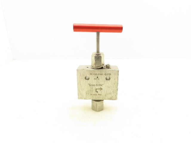Sno-Trik SS-410-FPAR-G-STE Stainless High Pressure Angle-Pattern Needle Valve