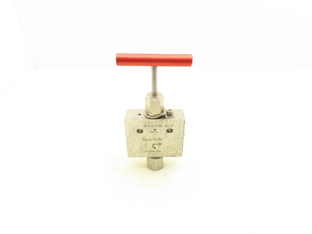 Sno-Trik SS-410-FPAR-G-STE Stainless High Pressure Angle-Pattern Needle Valve