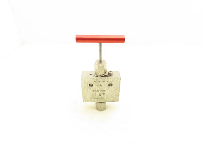 Sno-Trik SS-410-FPAR-G-STE Stainless High Pressure Angle-Pattern Needle Valve