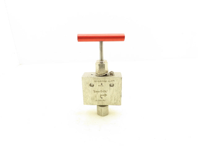 Sno-Trik SS-410-FPAR-G-STE Stainless High Pressure Angle-Pattern Needle Valve
