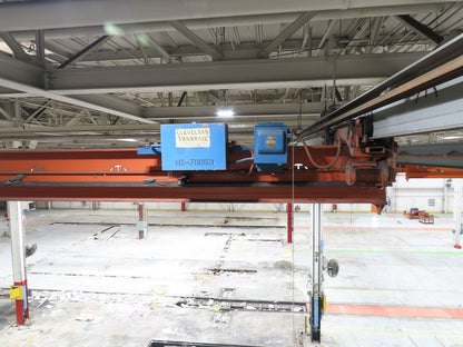 Cleveland Tramrail P&H 2 Ton Underhung Bridge Crane 42' 11" Span Magnetek Remote