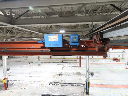 Cleveland Tramrail P&H 2 Ton Underhung Bridge Crane 42' 11" Span Magnetek Remote