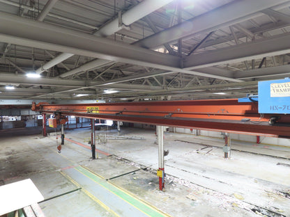 Cleveland Tramrail P&H 2 Ton Underhung Bridge Crane 42' 11" Span Magnetek Remote