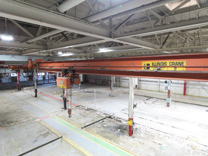 Cleveland Tramrail P&H 2 Ton Underhung Bridge Crane 42' 11" Span Magnetek Remote