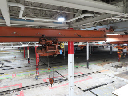 Cleveland Tramrail P&H 2 Ton Underhung Bridge Crane 42' 11" Span Magnetek Remote