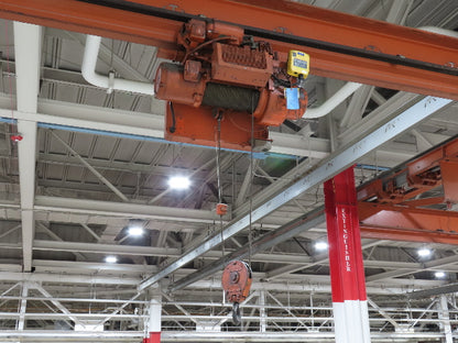 Cleveland Tramrail P&H 2 Ton Underhung Bridge Crane 42' 11" Span Magnetek Remote