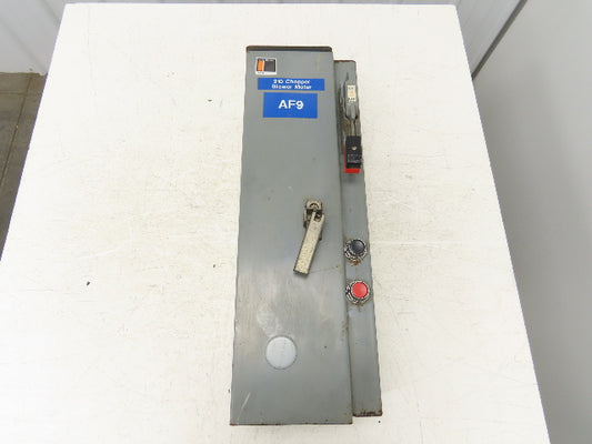 Cutler Hammer A30CD0 Combination Motor Starter 10Hp 480V 3Ph Size 1 Fused