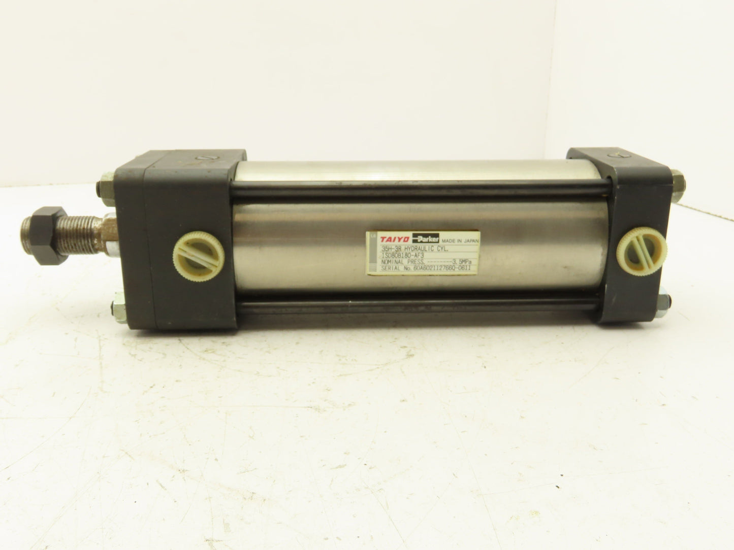Taiyo Parker 35H-3R1SD80B180-AF3 Hydraulic Cylinder 180mm Stroke 80mm Bore