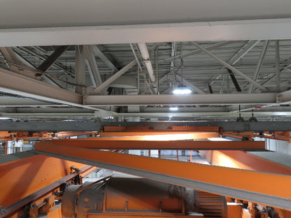 Cleveland Tramrail P&H 7.5 Ton Double Girder Bridge Crane 39' 6" Span w/Remote