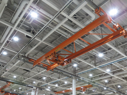 Cleveland Tramrail P&H 7.5 Ton Double Girder Bridge Crane 39' 6" Span w/Remote