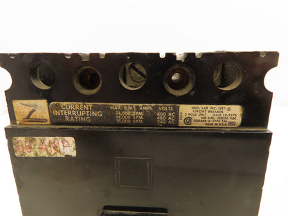 Square D FAP34060 Circuit Breaker 60A 3 Pole 600V