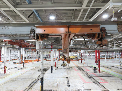 Cleveland Tramrail P&H 4 Ton Single Girder Underhung Bridge Crane 45' 10" Span