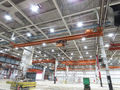 Cleveland Tramrail P&H 4 Ton Single Girder Underhung Bridge Crane 45' 10" Span