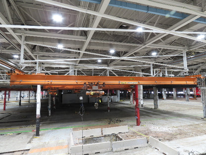 Cleveland Tramrail P&H 4 Ton Single Girder Underhung Bridge Crane 45' 10" Span
