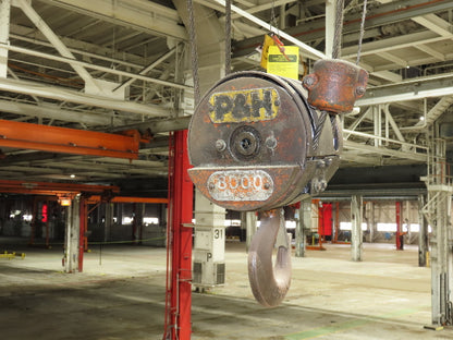 Cleveland Tramrail P&H 4 Ton Single Girder Underhung Bridge Crane 45' 10" Span